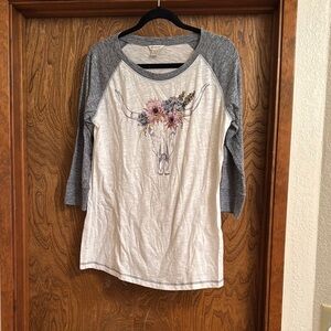 Floral Skull Graphic